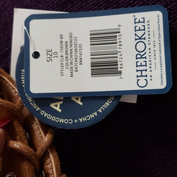 CHEROKEE OVER THE CALF FIT BOOTS BACK LACE-UP SZ 10WW (HEEL: 1-1/4") - Picture 5 of 5